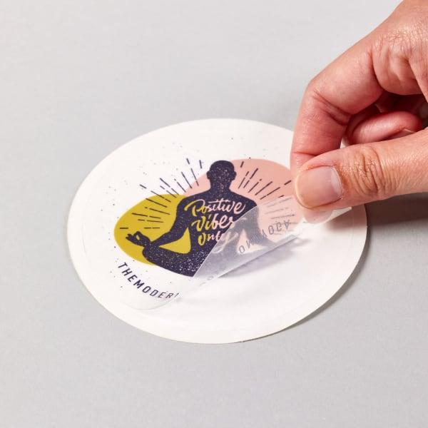 Custom Printed Matte Clear Film Sticker | Avery WePrint