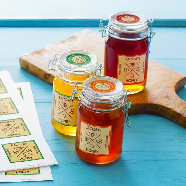 Avery WePrint Custom Printed Labels- Rectangle Honey Label