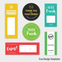 Free templates for personalizing your own food safety seals