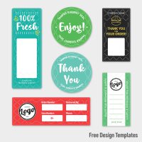 Find free design templates for tamper-evident labels