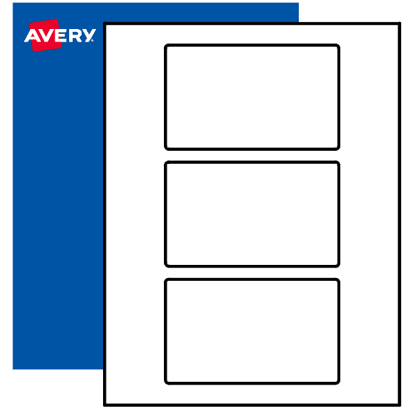 Custom Rectangle Labels & Stickers - Matte White - Avery