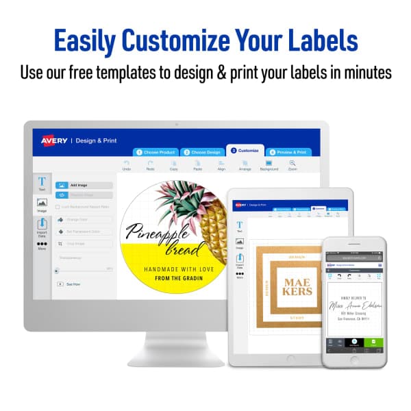 Custom Sticker Templates - Customizable Designs, Avery