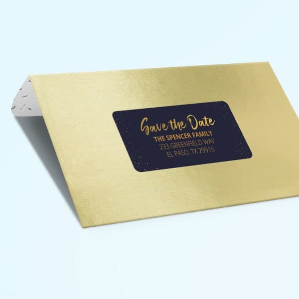 20-Assorted Gold Foil Blank Mini Note Cards (3 1/2x2 1/2) WITH