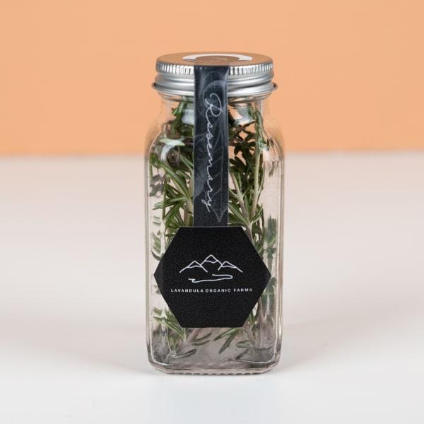Spice Jars - 4 oz. clear glass - Great Lakes Tea and Spice