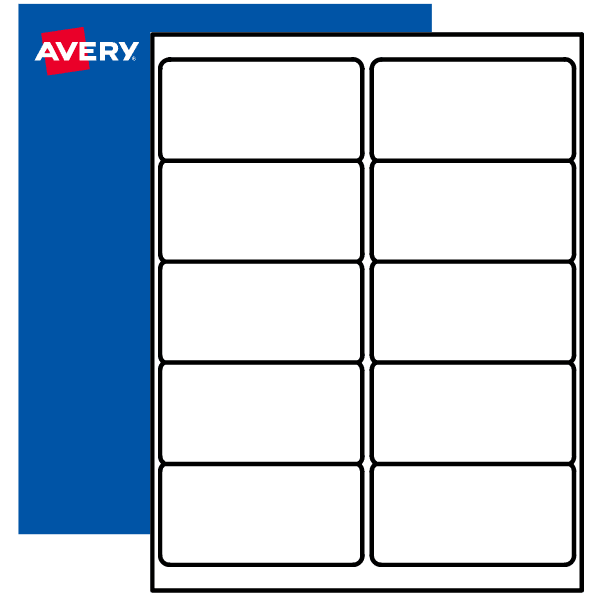 2" x 4" Printable Labels - By the Sheet in 25 | Avery