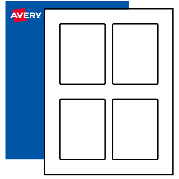 4" x 3" Blank Rectangle Labels, to the Edge | Avery