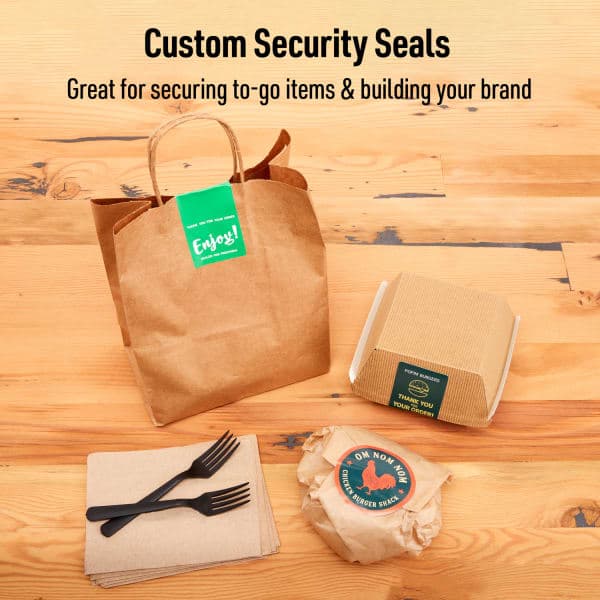 Custom Food Service Labels - Food Safety Labels- Custom security seals
