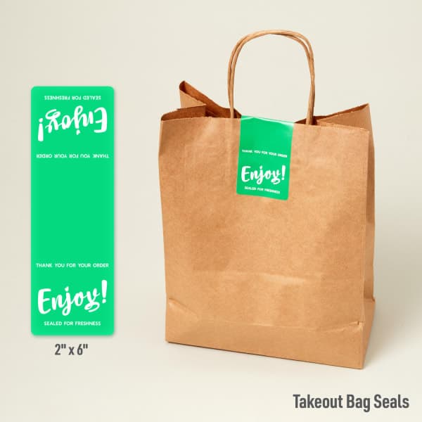 Custom Security Seals - Food Safety Seals- Takeout bag seals | Avery