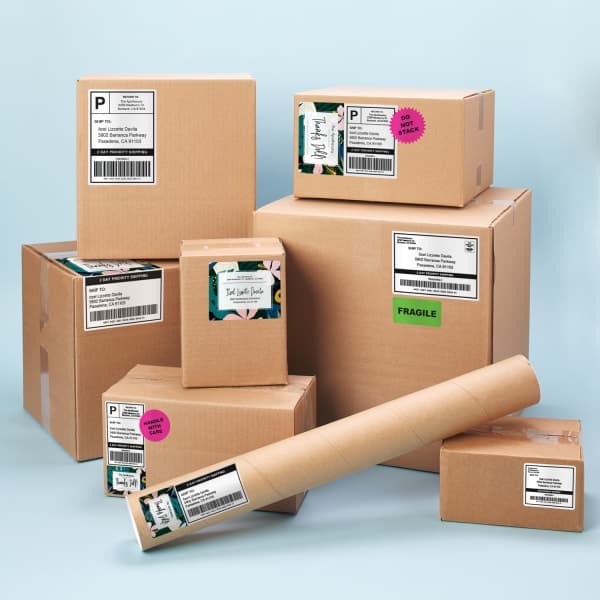 Custom Shipping Labels – Rectangle Labels on Shipping Packaging, Container and Boxes