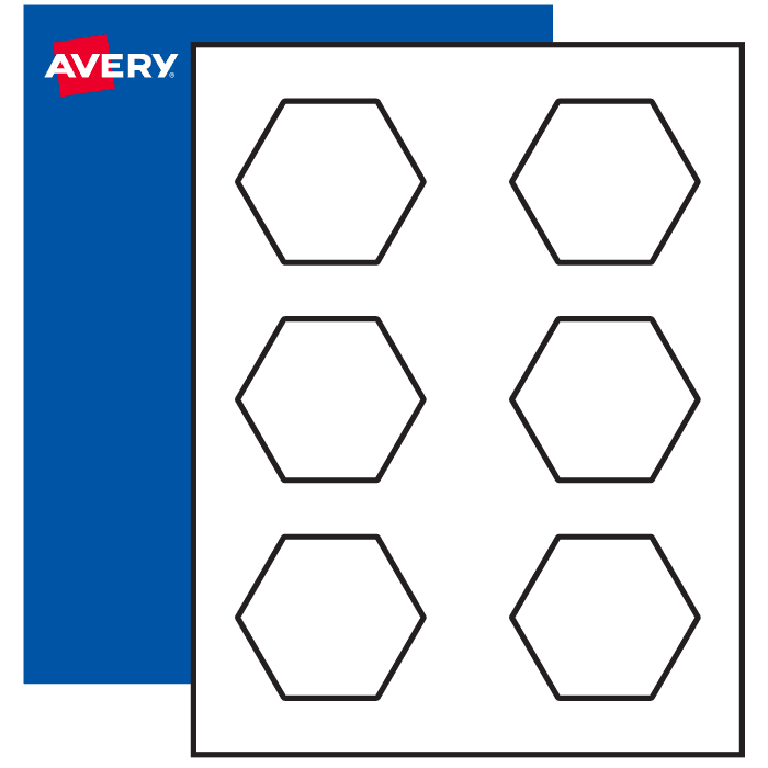 hexagon 2-1/2" x 2-57/64"