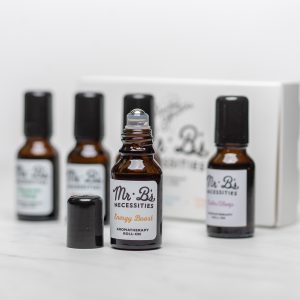 Mr. B's Necessities Aromatherapy Roll-On using Avery WePrint Film Labels