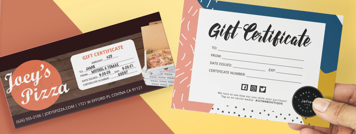 How to Make Gift Certificates