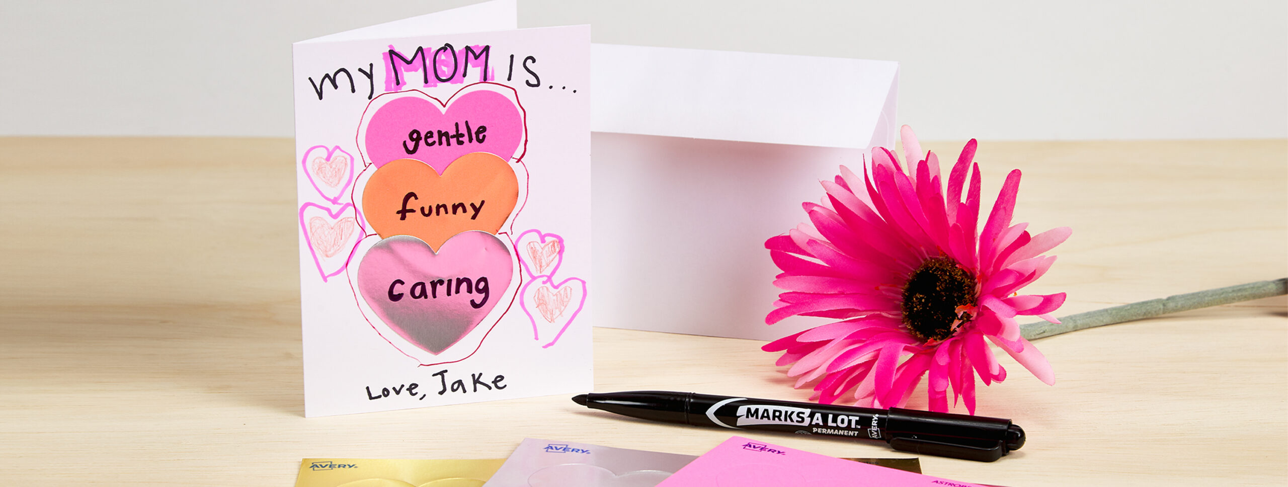 4 easy DIY mothers day cards / drawings with Posca pens