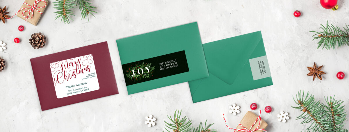 Tips for making the best christmas card labels