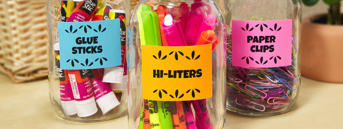 School label ideas to organize classroom