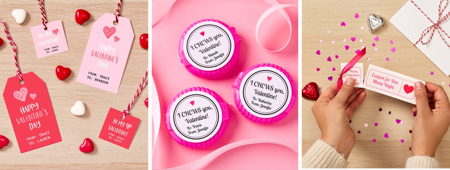 Top 10 Valentine's Day Templates from Avery