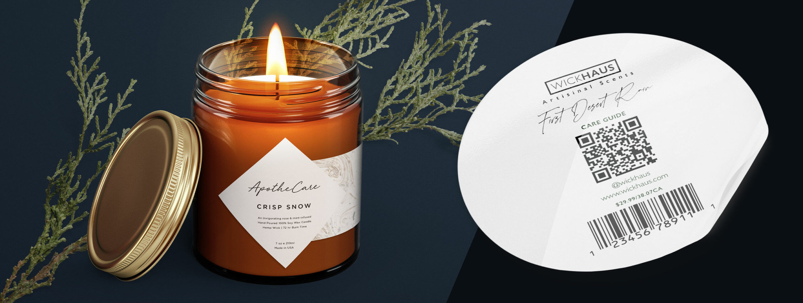 Custom Candle Labels - Professional Business Printing