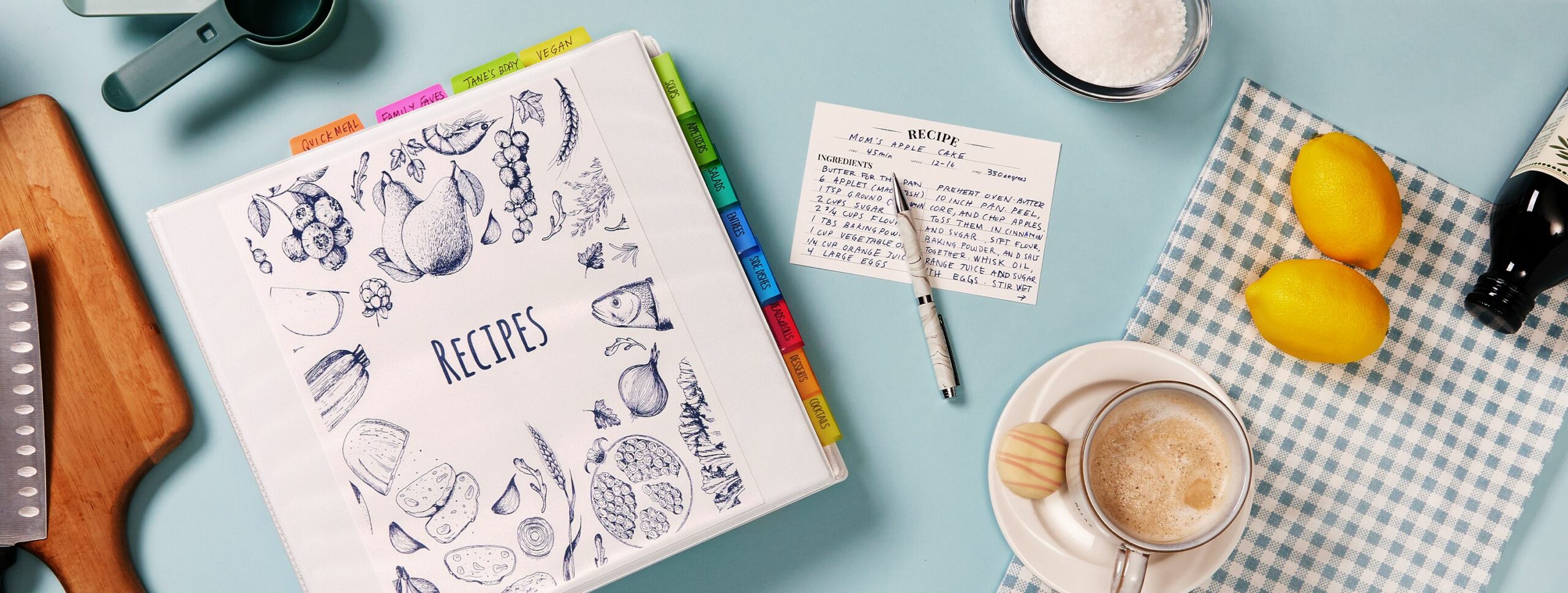 Custom Large Recipe book binders Create your own cookbook