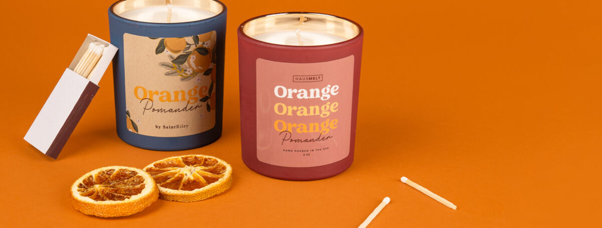 top candle scents and label designs